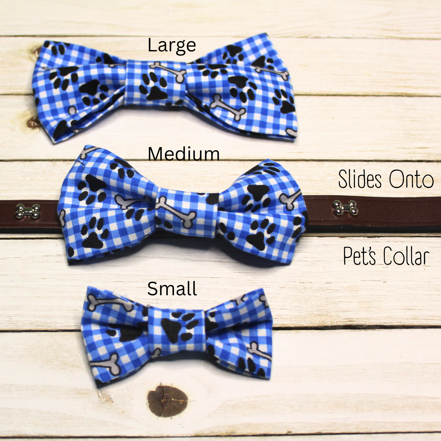 Blue Wizard House Over the Collar Pet Bowtie | Ready to Ship or Free Local Pick-up