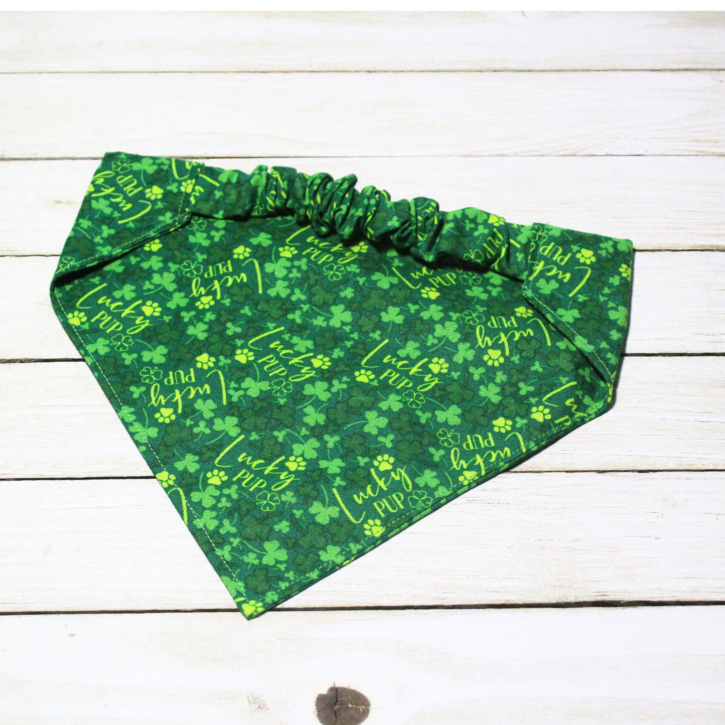 Lucky Pup Scrunchie Pet Bandana | Free Local Pick up or Ready to Ship