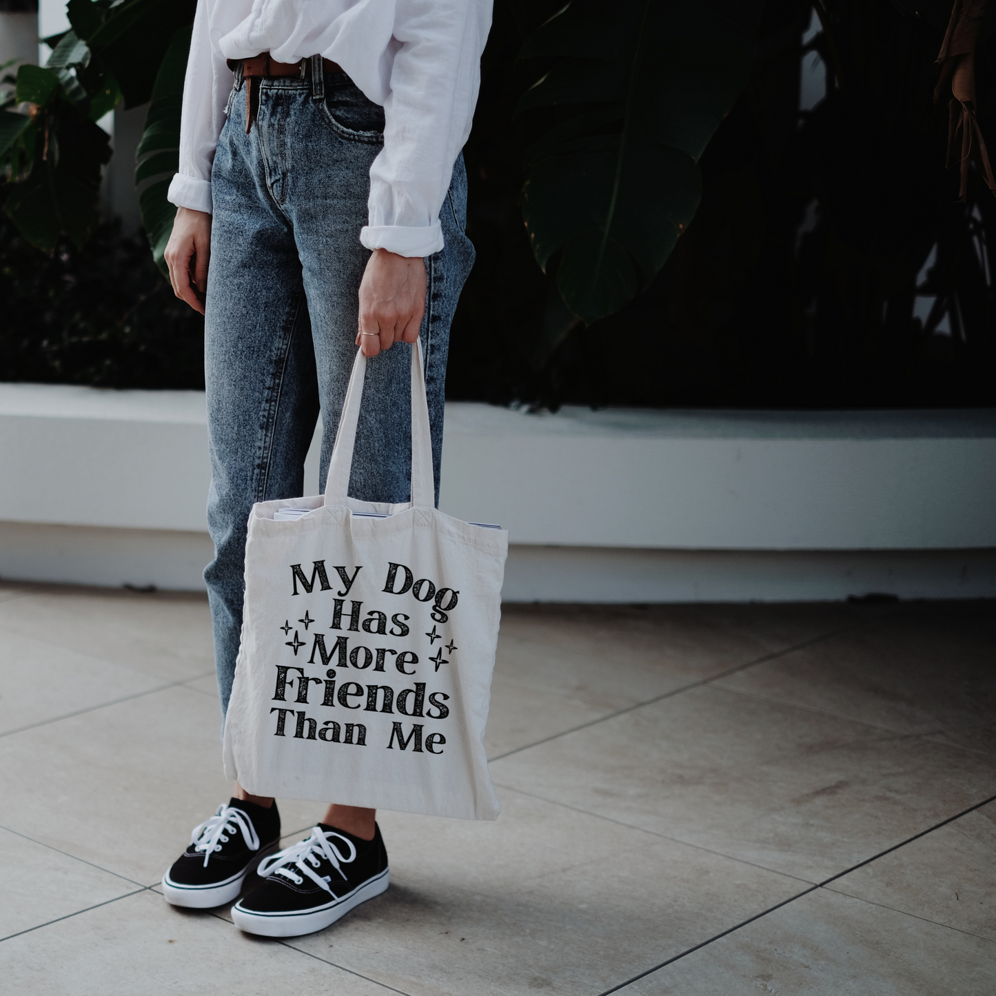 My Dog Has More Friends Than Me Tote Bag
