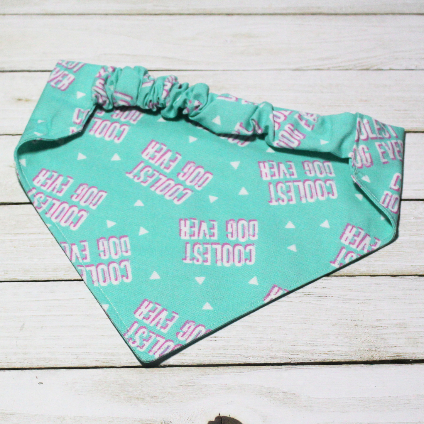 Coolest Dog Ever Pet Bandana | Scrunchie or Over the Collar Style Bandana Options
