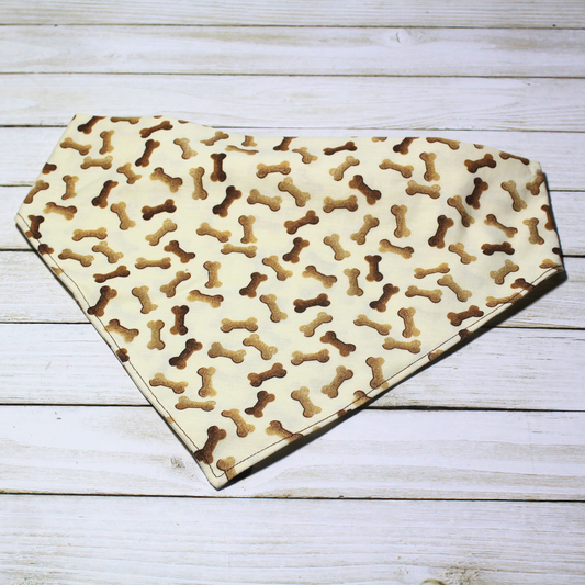 Dog Bones Scrunchie Pet Bandana | Free Local Pick up or Ready to Ship