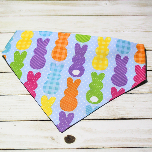 Patchwork Easter Bunny Scrunchie Pet Bandana | Free Local Pick up or Ready to Ship