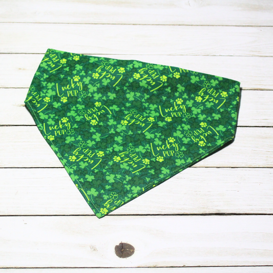Lucky Pup Scrunchie Pet Bandana | Free Local Pick up or Ready to Ship