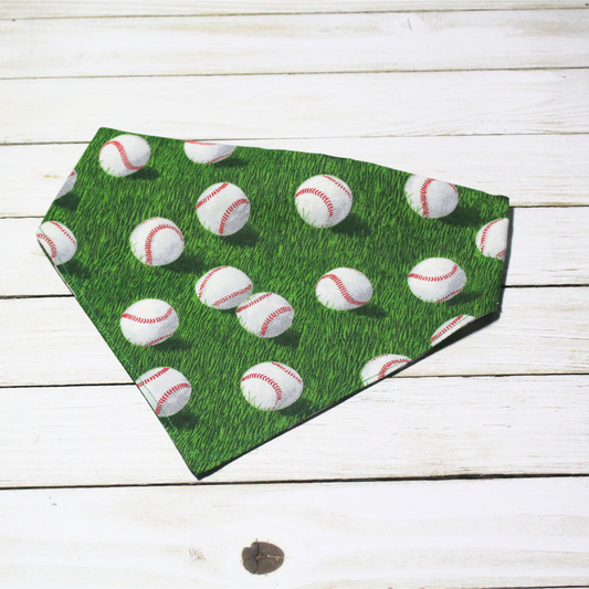 Baseball Scrunchie Pet Bandana | Free Local Pick up or Ready to Ship