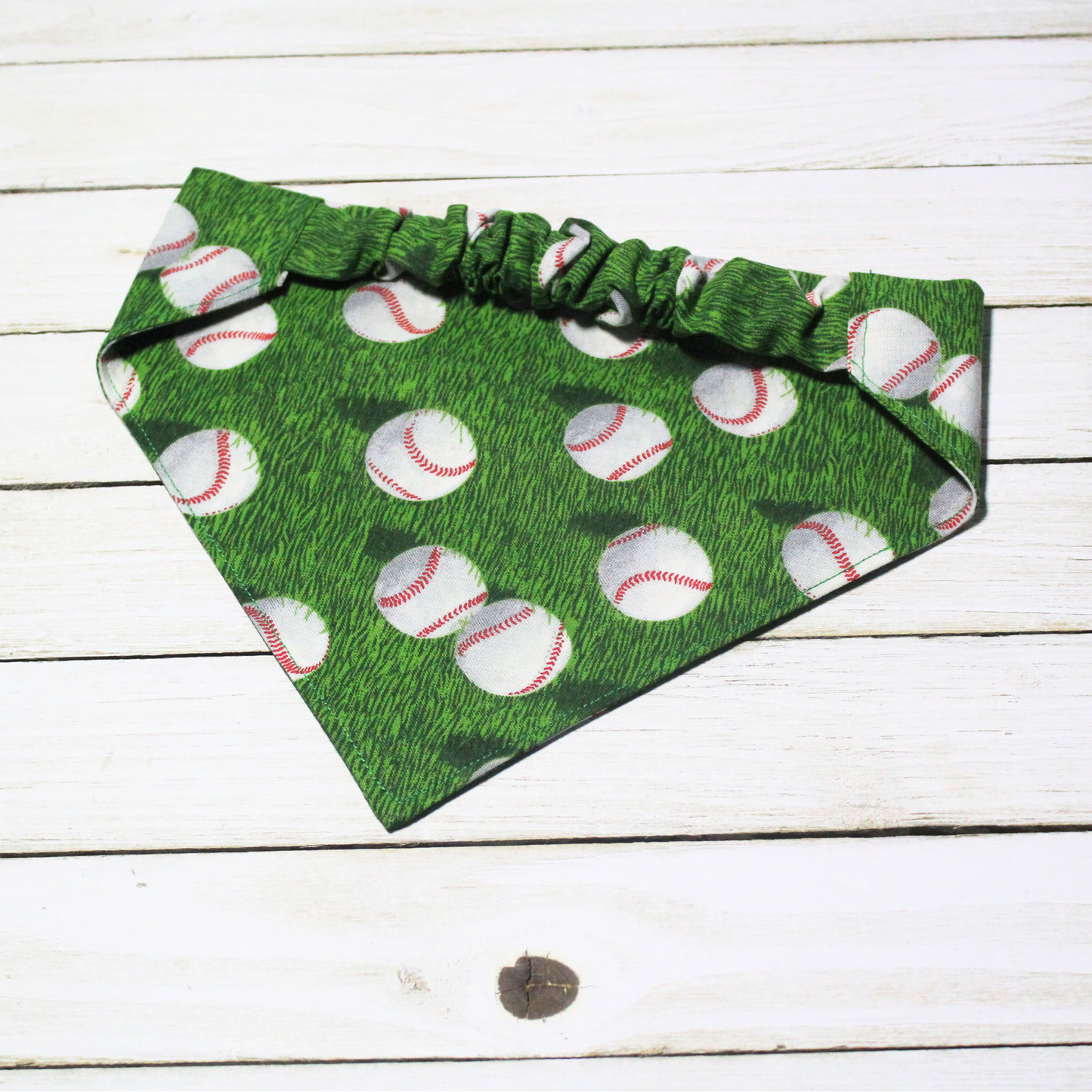 Baseball Scrunchie Pet Bandana | Free Local Pick up or Ready to Ship