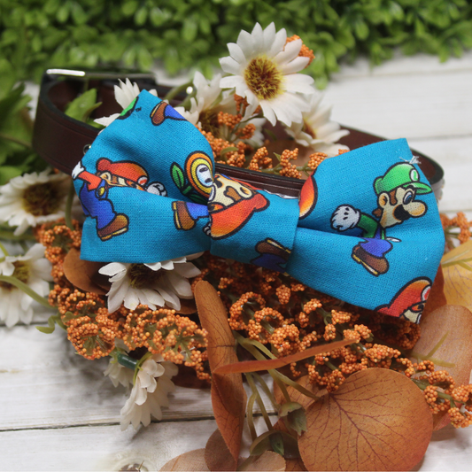Retro Gamer Over the Collar Pet Bowtie | Ready to Ship or Free Local Pick-up