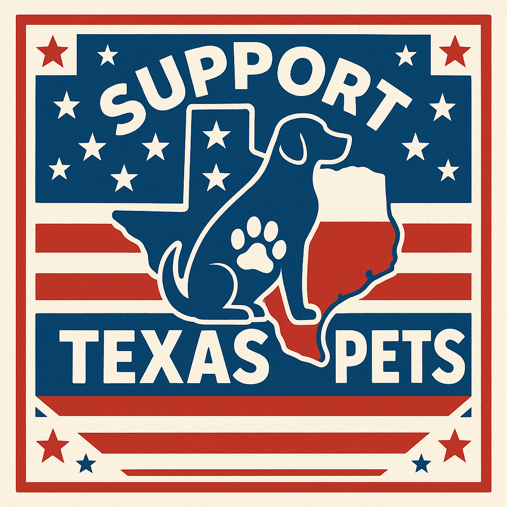 Support Texas Pets Dog Bandana | Scrunchie or Over the Collar Style Bandana Options